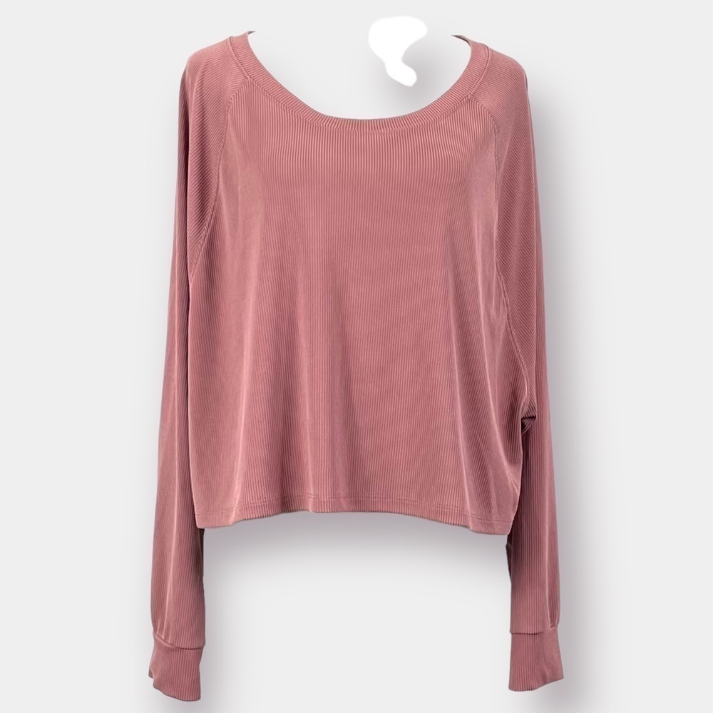 NEW Victoria's Secret Long Sleeve Crop Lounge Top Size XL